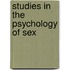 Studies In The Psychology Of Sex