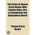 The Poems Of Thomas D'Arcy Mcgee