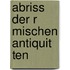 Abriss Der R Mischen Antiquit Ten