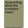 Accounting: What The Numbers Mean by Wayne Mcmanus