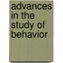 Advances In The Study Of Behavior
