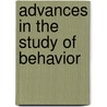 Advances in the Study of Behavior by Peter Slater