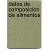 Datos de Composicion de Alimentos door Food and Agriculture Organization of the United Nations