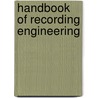 Handbook of Recording Engineering door John Eargle