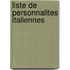 Liste de Personnalites Italiennes