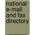 National E-mail and Fax Directory