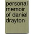 Personal Memoir Of Daniel Drayton