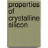 Properties of Crystalline Silicon