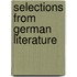 Selections from German Literature