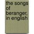 The Songs Of Beranger, In English