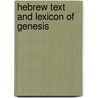 Hebrew Text and Lexicon of Genesis door Jeff Benner
