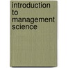 Introduction To Management Science door Bernard W. Taylor