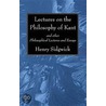 Lectures on the Philosophy of Kant by Henry Sidgwick
