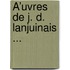 Å’Uvres De J. D. Lanjuinais ...