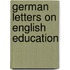 German Letters On English Education