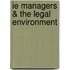 Ie Managers & The Legal Environment