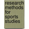 Research Methods For Sports Studies by Ian Jones