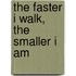 The Faster I Walk, the Smaller I am