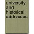 University and Historical Addresses