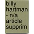 Billy Hartman - N/A Article Supprim
