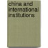China And International Institutions