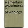 Elementary Experiments in Psychology by Carl E 1866 Seashore