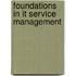 Foundations In It Service Management