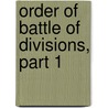 Order Of Battle Of Divisions, Part 1 door Major A.F. Becke
