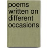 Poems Written On Different Occasions door Charlotte Richardson