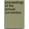 Proceedings of the Annual Convention door National Association of Commissioners