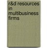 R&D Resources in Multibusiness Firms door David Gerstner