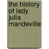 The History Of Lady Julia Mandeville