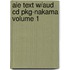 Aie Text W/Aud Cd Pkg-Nakama Volume 1