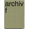 Archiv f door Mü Nchen Kanonistisches Institut Universität