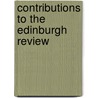 Contributions to the Edinburgh Review by Lord Francis Jeffrey Jeffrey