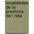 Localidades de La Provincia de L Rida