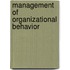 Management of Organizational Behavior