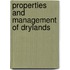 Properties and Management of Drylands