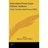 Selections From Latin Classic Authors door Ovid