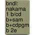 Bndl: Nakama 1 B/Cd B+Sam B+Cdpgm B 2E