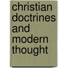 Christian Doctrines And Modern Thought door T. G Bonney