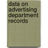 Data on Advertising Department Records