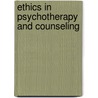 Ethics in Psychotherapy and Counseling door Melba Jean Trinidad Vasquez