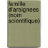 Famille D'Araignees (Nom Scientifique)