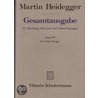 Gesamtausgabe Bd. 90. Zu Ernst J door Martin Heidegger