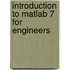 Introduction To Matlab 7 For Engineers