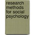 Research Methods for Social Psychology