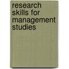 Research Skills for Management Studies door Manchester Business School