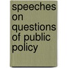 Speeches on Questions of Public Policy by John Bright