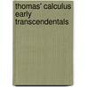 Thomas' Calculus Early Transcendentals door Maurice D. Weir